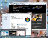 Windows 7 RC版のデスクトップ画面 on 紫緒PC