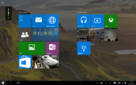 Windows 10 Insider Preview Build 10122 - タブレットモード時のスタート画面