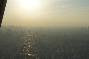 東京スカイツリー : 夕方の展望デッキ