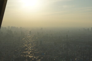 東京スカイツリー : 夕方の展望デッキ