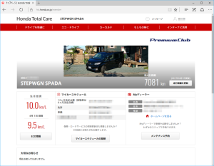 Honda Total CareのWebサイト
