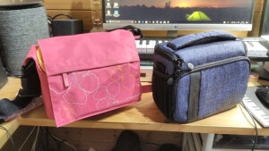 ひとまわり小さい新しいバッグ（右）
