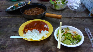 県民の森の晩ごはん